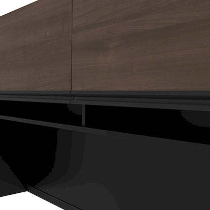 Bestar Connexion 72W L-Shaped Desk with Hutch and Pedestal