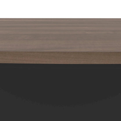 Bestar Connexion 72W L-Shaped Desk with Hutch and Pedestal