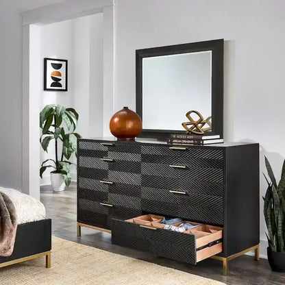 Elea Carved Chevron Bedroom Set by iNSPIRE Q Bold