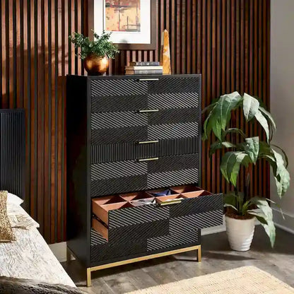 Elea Carved Chevron Bedroom Set by iNSPIRE Q Bold