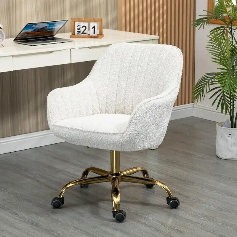 Howtai Swivel Home Office Chair with Rollers