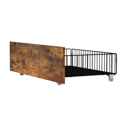 Moasis Vintage Brown King Bed Frame