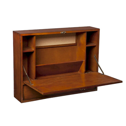 SEI Furniture Arkins Brown Mahogany Wall-mount Laptop Desk