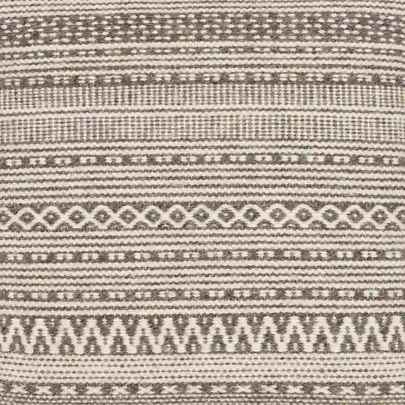 Jules Farmhouse Textured 16-inch Square Pouf