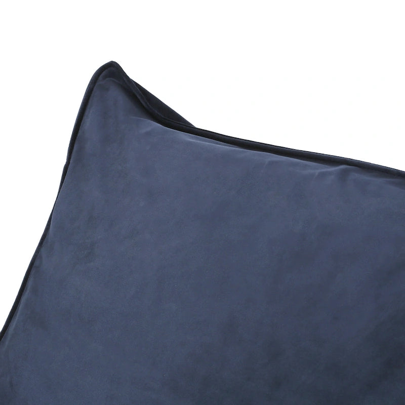 Velie Velveteen 2 Seater Oversized Bean Bag Chair with Armrests by Christopher Knight Home