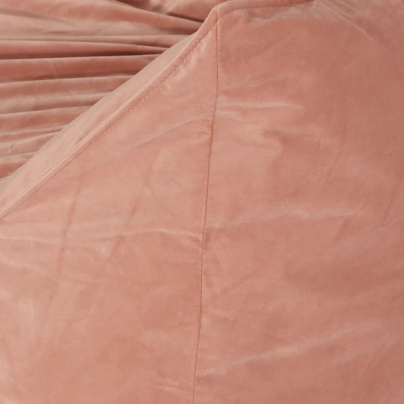 Velie Velveteen 2 Seater Oversized Bean Bag Chair with Armrests by Christopher Knight Home