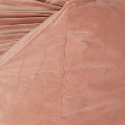 Velie Velveteen 2 Seater Oversized Bean Bag Chair with Armrests by Christopher Knight Home