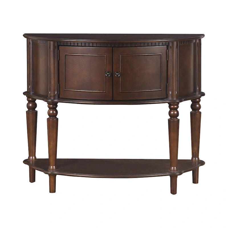 Cambridge Brown Traditional Wood Console Table