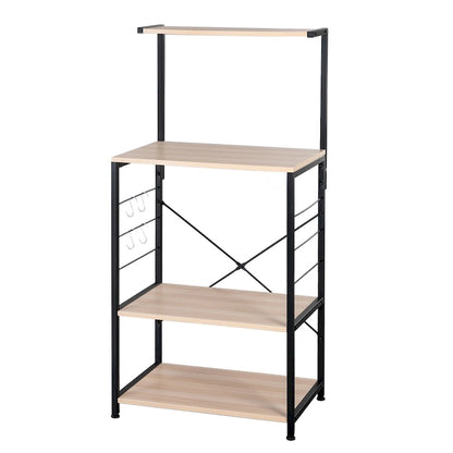4 Tier Wooden Kitchen Shelf Baker's Rack