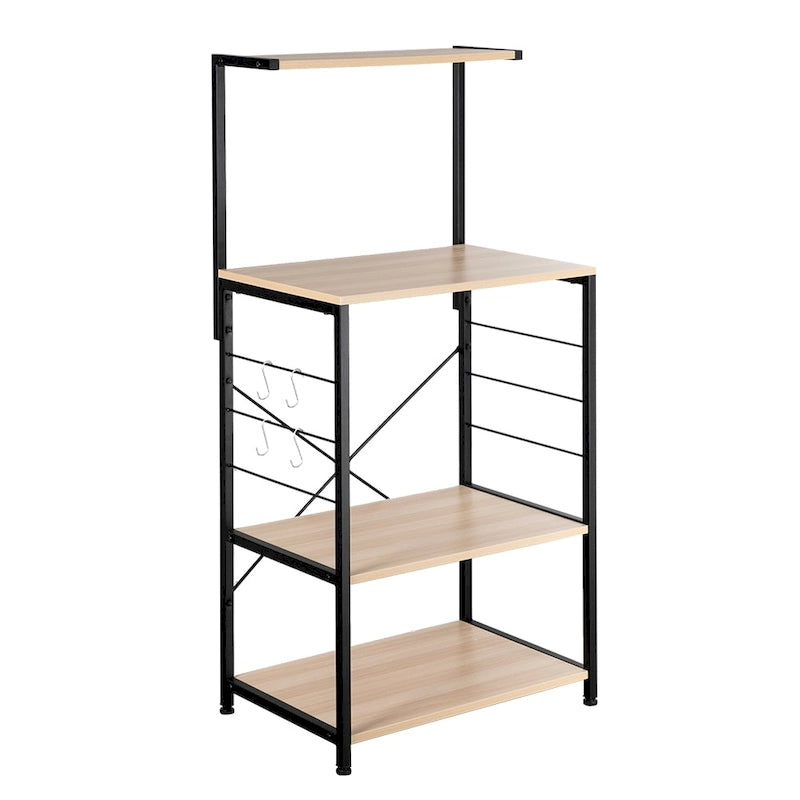 4 Tier Wooden Kitchen Shelf Baker's Rack
