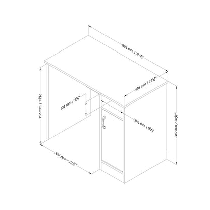 South Shore Axess Small Space-saving Computer Desk