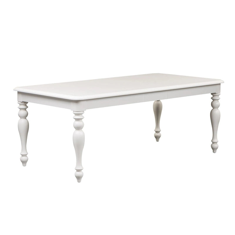 Summer House Oyster White Rectangular Leg Table