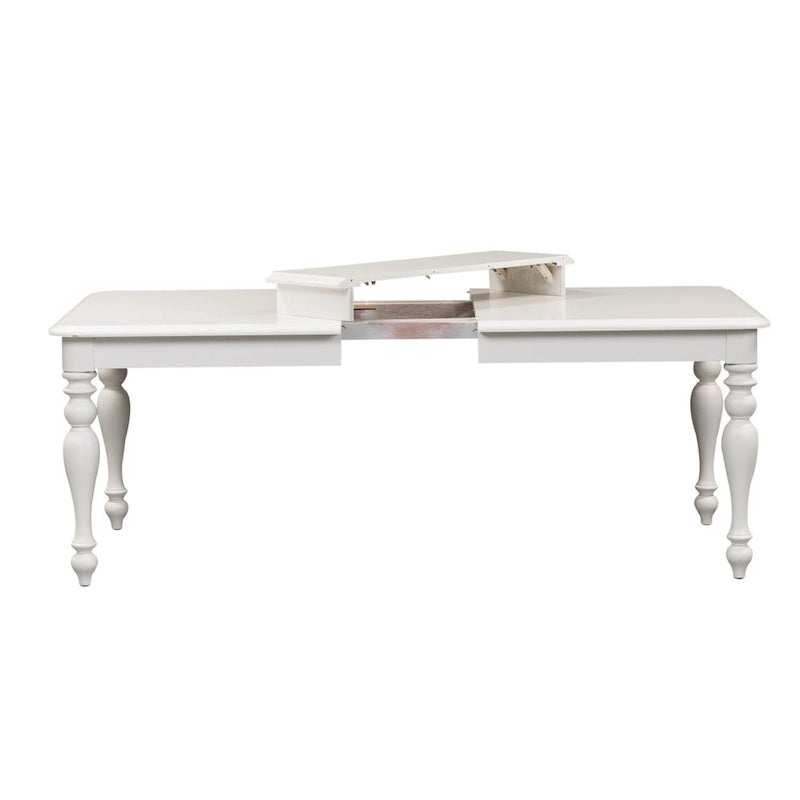 Summer House Oyster White Rectangular Leg Table