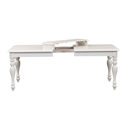 Summer House Oyster White Rectangular Leg Table