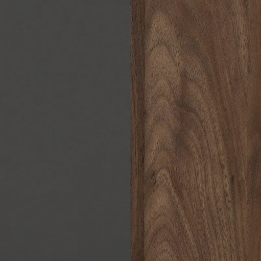 Olvyn Natural Walnut and Charcoal 2-Drawer Nightstand