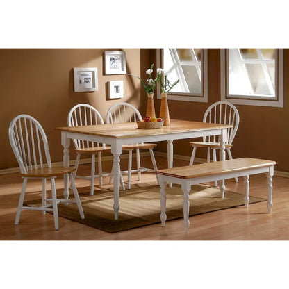 Windsor Rectangle Dining Table - Cream