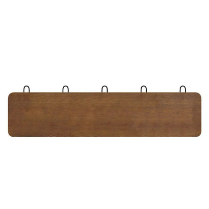 Wall Mounted Storage Rack with Upper Shelf and Storage Hooks