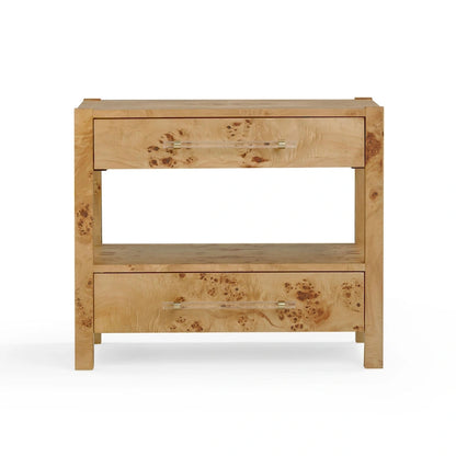 Brandyss Wooden 2 Drawer Nightstand