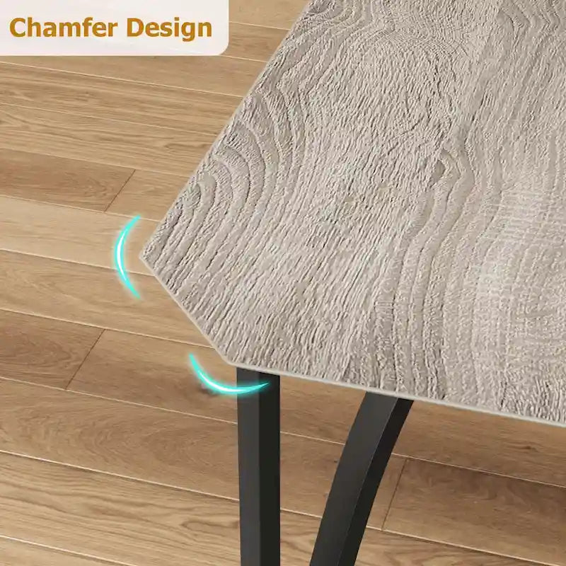 Farmhouse Dining Room Table Set for 4 Breakfast Nook