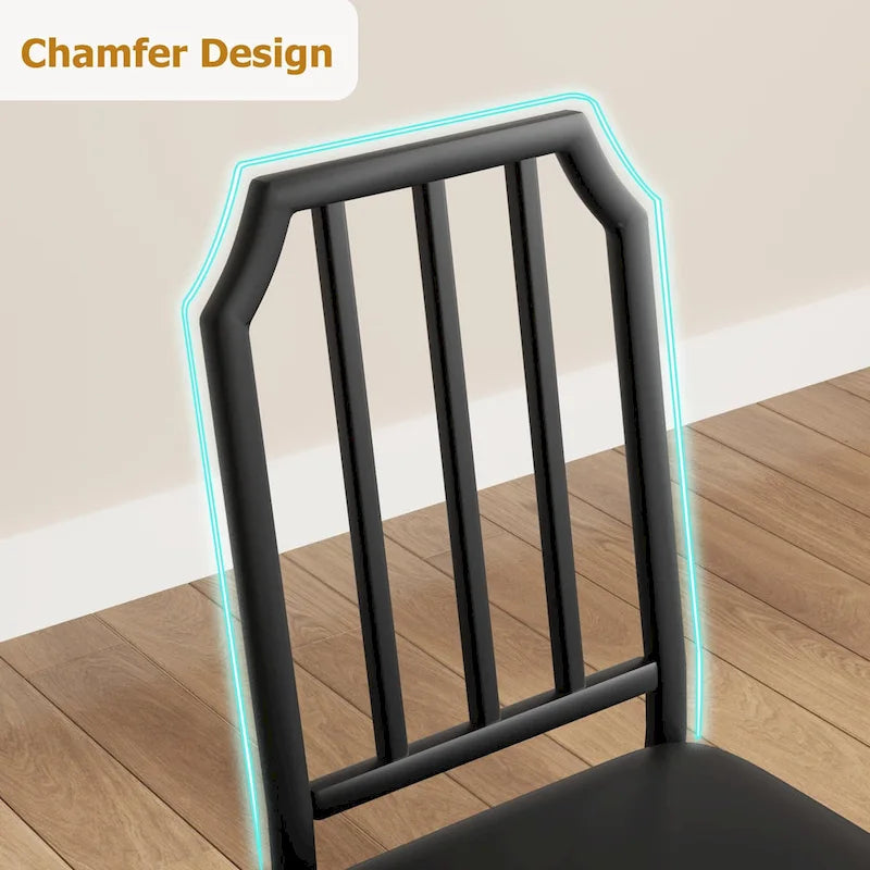 Farmhouse Dining Room Table Set for 4 Breakfast Nook