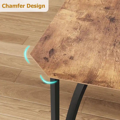 Farmhouse Dining Room Table Set for 4 Breakfast Nook