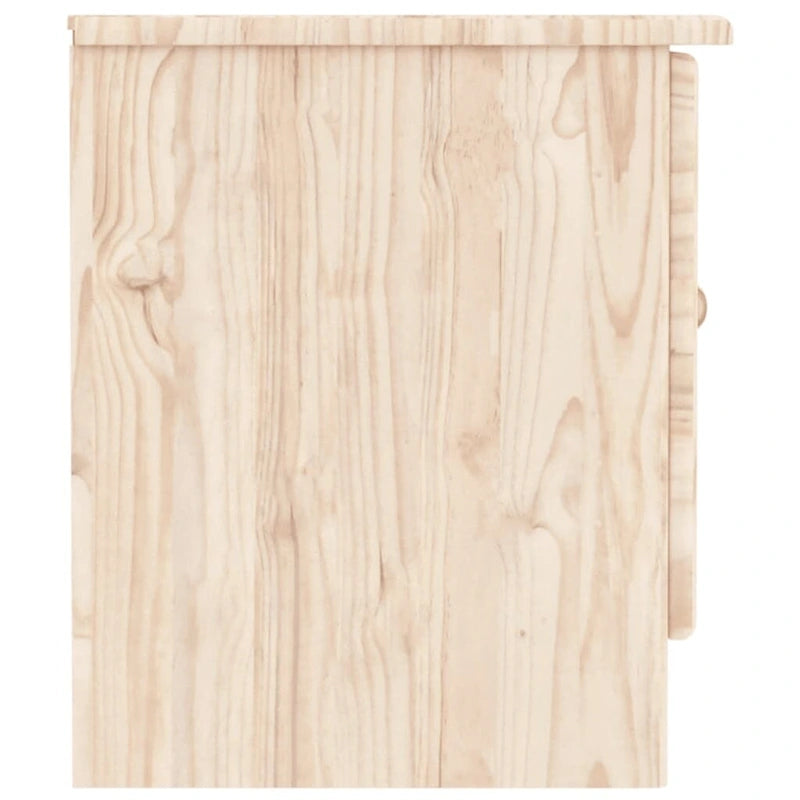 vidaXL TV Stand ALTA 44.1x13.8x16.1 Solid Wood Pine - 44.1 x 13.8 x 16.1