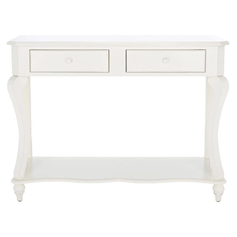 SAFAVIEH Otelia Dark Brown Wood Console Table. - 43Wx15Dx32H