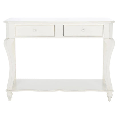 SAFAVIEH Otelia Dark Brown Wood Console Table. - 43Wx15Dx32H