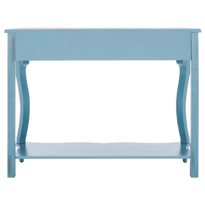 SAFAVIEH Otelia Dark Brown Wood Console Table. - 43Wx15Dx32H