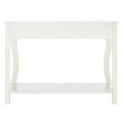 SAFAVIEH Otelia Dark Brown Wood Console Table. - 43Wx15Dx32H