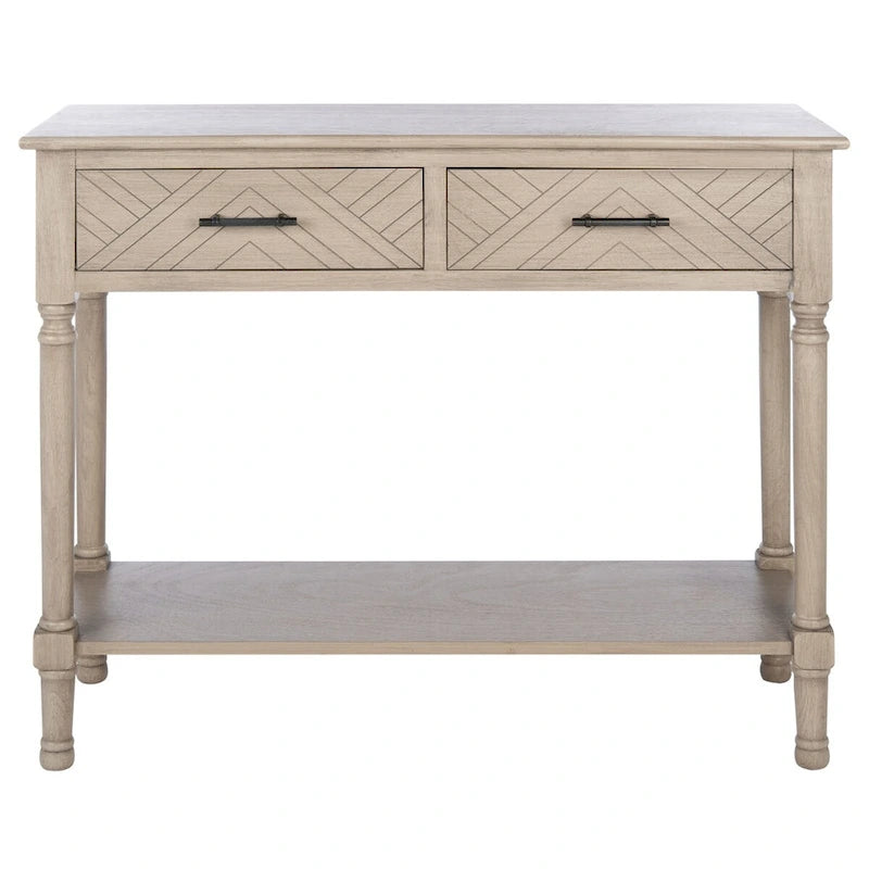 SAFAVIEH Eryka 2-Drawer Console Table - 35.5 W x 13 L x 29.5 H - 36Wx13Dx30H