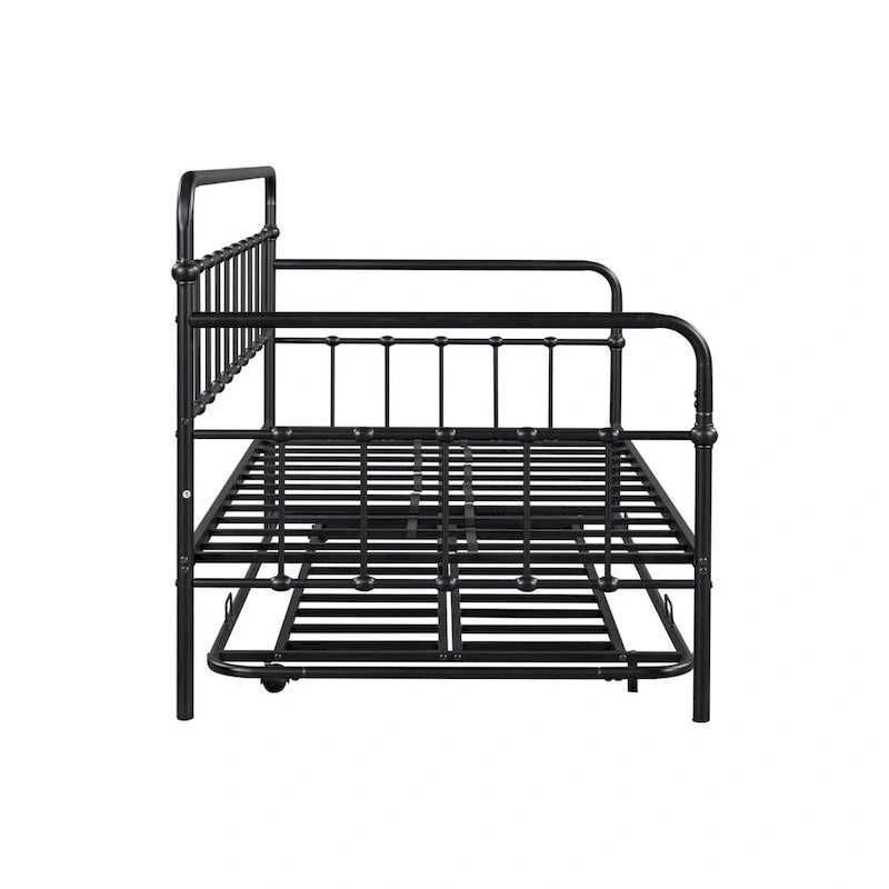 Metal Frame Daybed with trundle