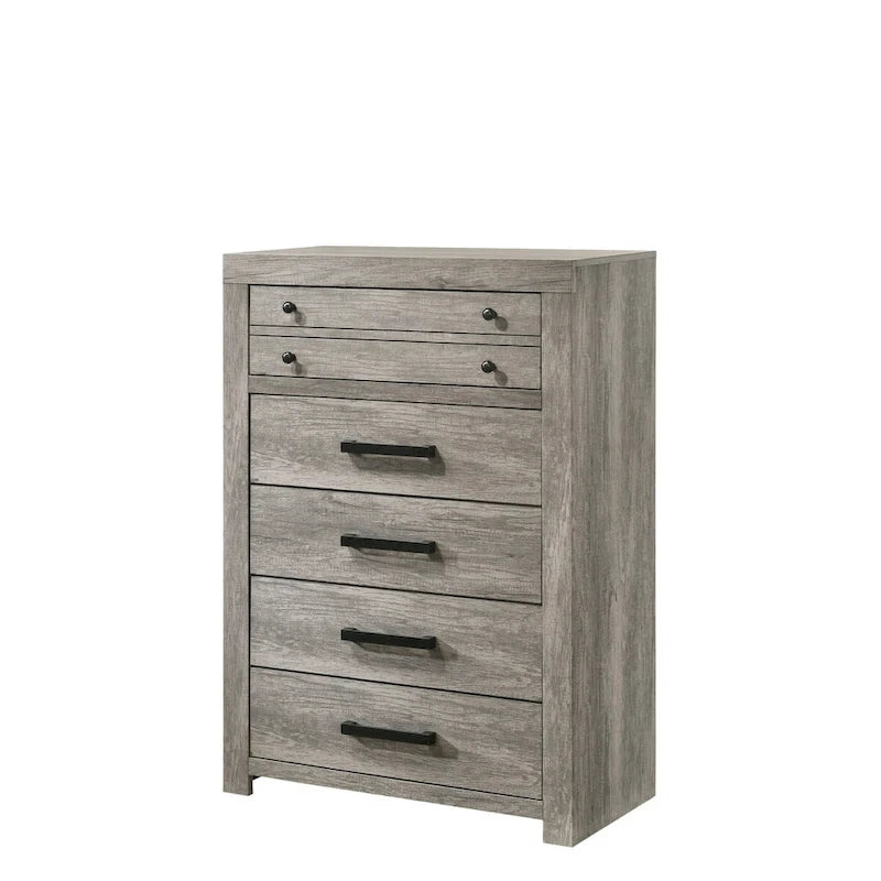 Perrine Gray Platform Bed