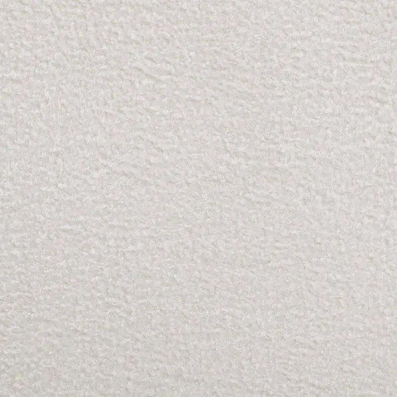 Helena Pearl White and Beige Panel Bed with Support Leg