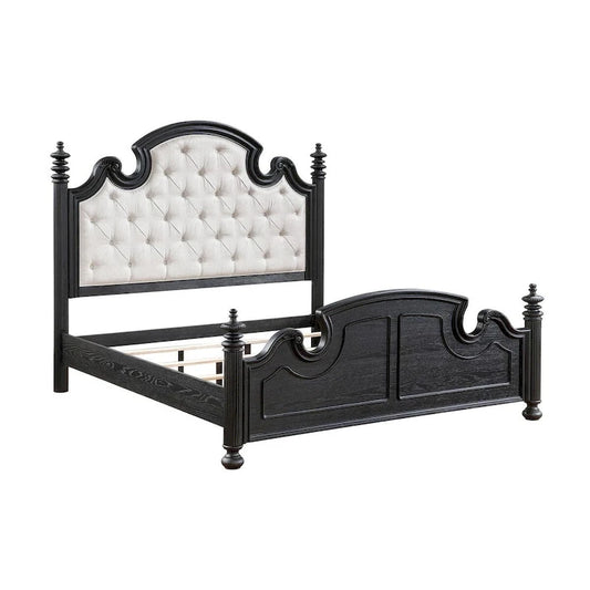 Taylor Black 5-piece Tufted Upholstered Bedroom Set