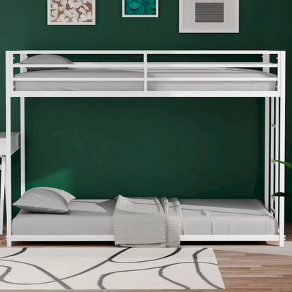 Twin over Twin Metal Bunk For Bedroom