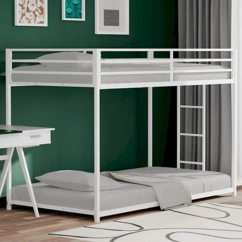 Twin over Twin Metal Bunk For Bedroom