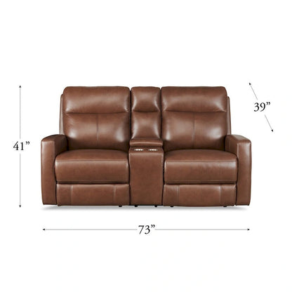 Hydeline Vienna Zero Gravity Power Recline and Headrest Top Grain Leather Sofa and Loveseat - Sofa, Loveseat