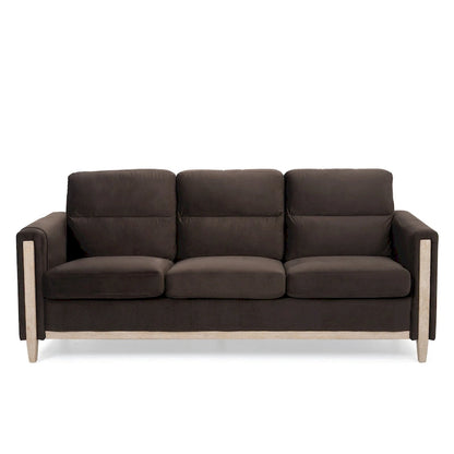 Comfortable Solid Wood Three-seater Sofa