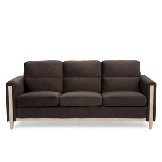 Comfortable Solid Wood Three-seater Sofa