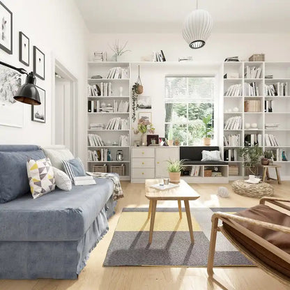 White Shoe Storage Bench with Cushioned Seat and Adjustable Shelves