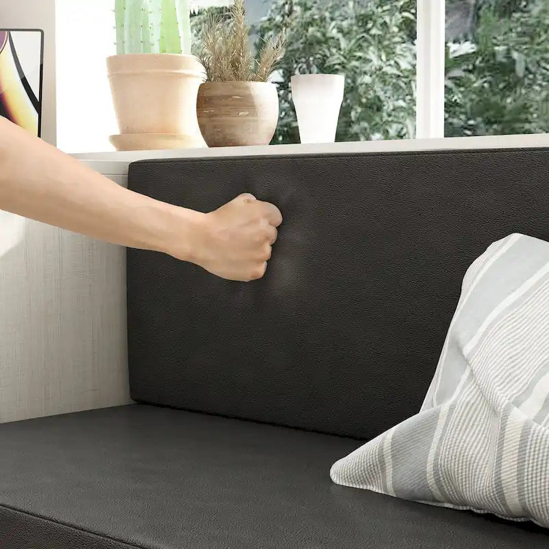 White Shoe Storage Bench with Cushioned Seat and Adjustable Shelves