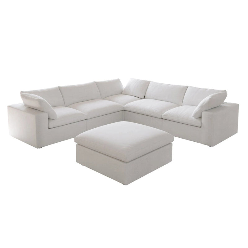 V Shape Cloud Couches for Living Room, Modular Convertible Sectional Sofa Couch, Couch Cushion Covers Removable