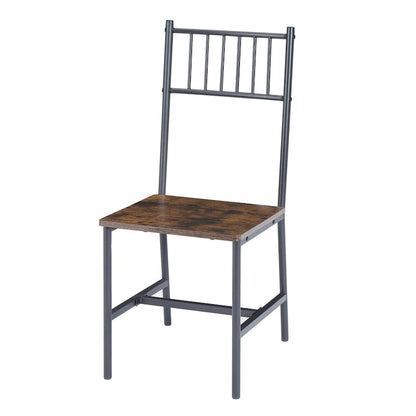 Dining Table Set, Barstool Dining Table with 2 Benches 2 Back Chairs, Industrial Dining Table for Kitchen Breakfast, Living Room