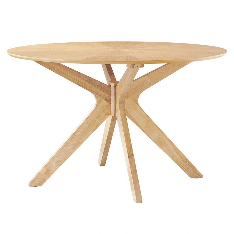 Crossroads 47 Round Wood Dining Table