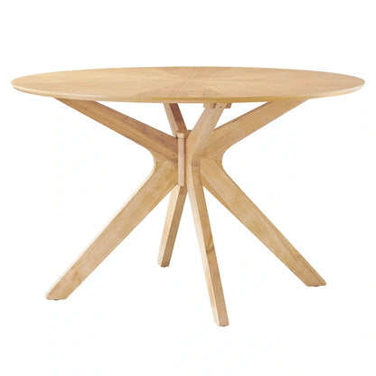 Crossroads 47 Round Wood Dining Table