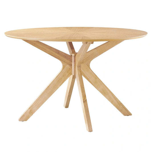 Crossroads 47 Round Wood Dining Table