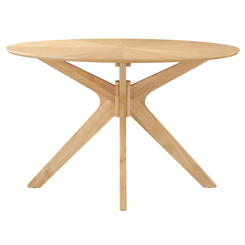 Crossroads 47 Round Wood Dining Table