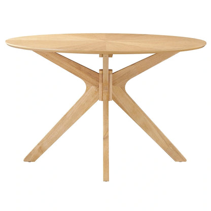 Crossroads 47 Round Wood Dining Table