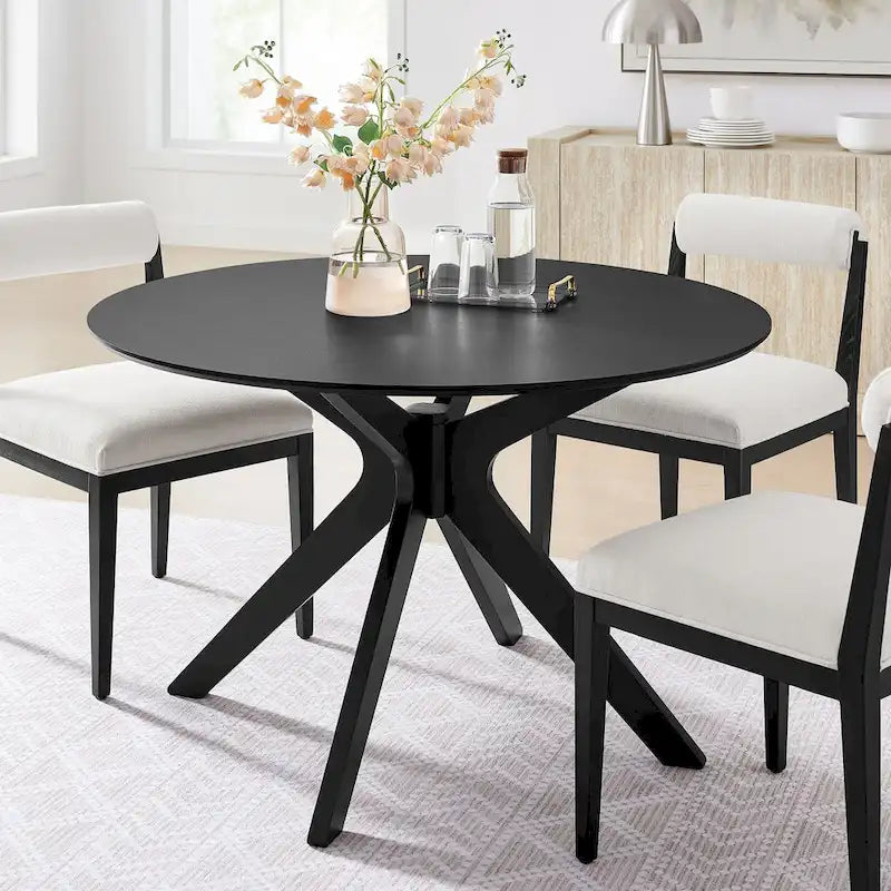 Crossroads 47 Round Wood Dining Table